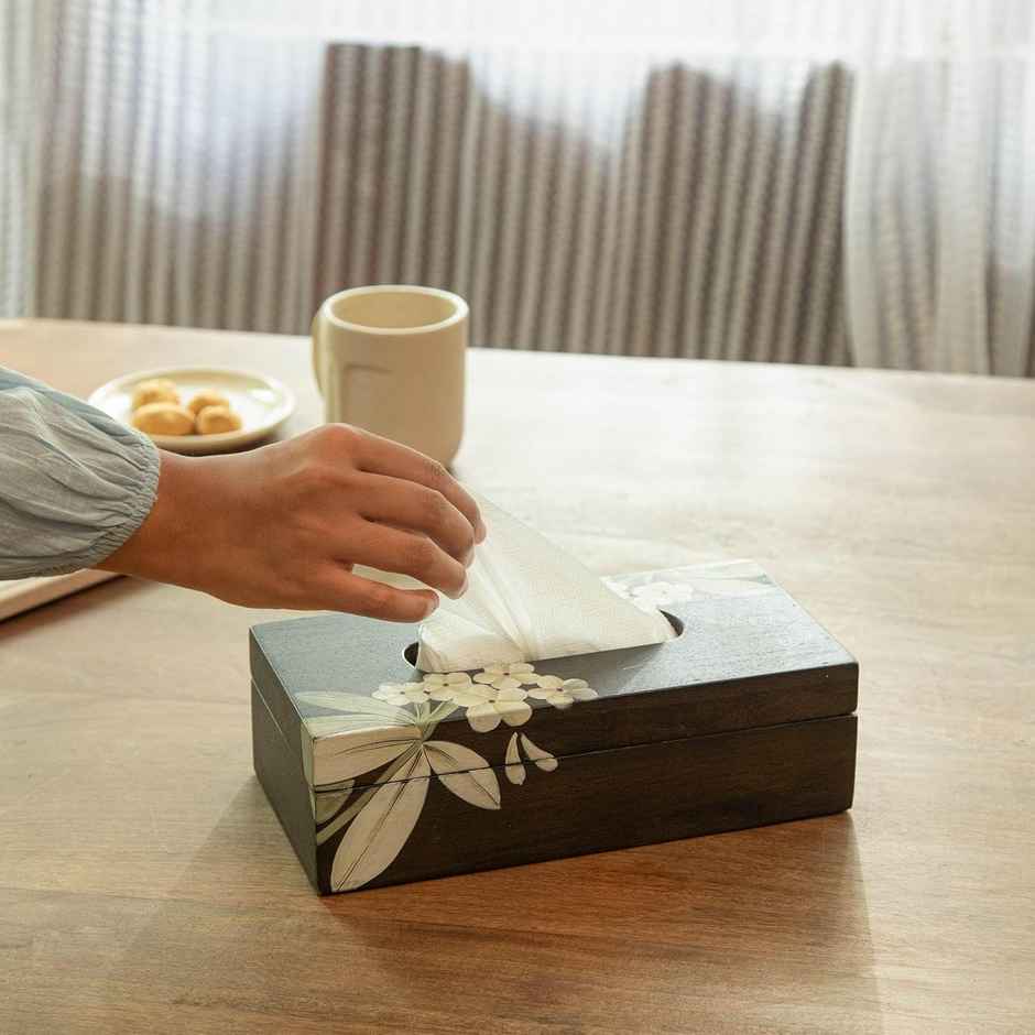 Ellementry Frangipani Tissue Box