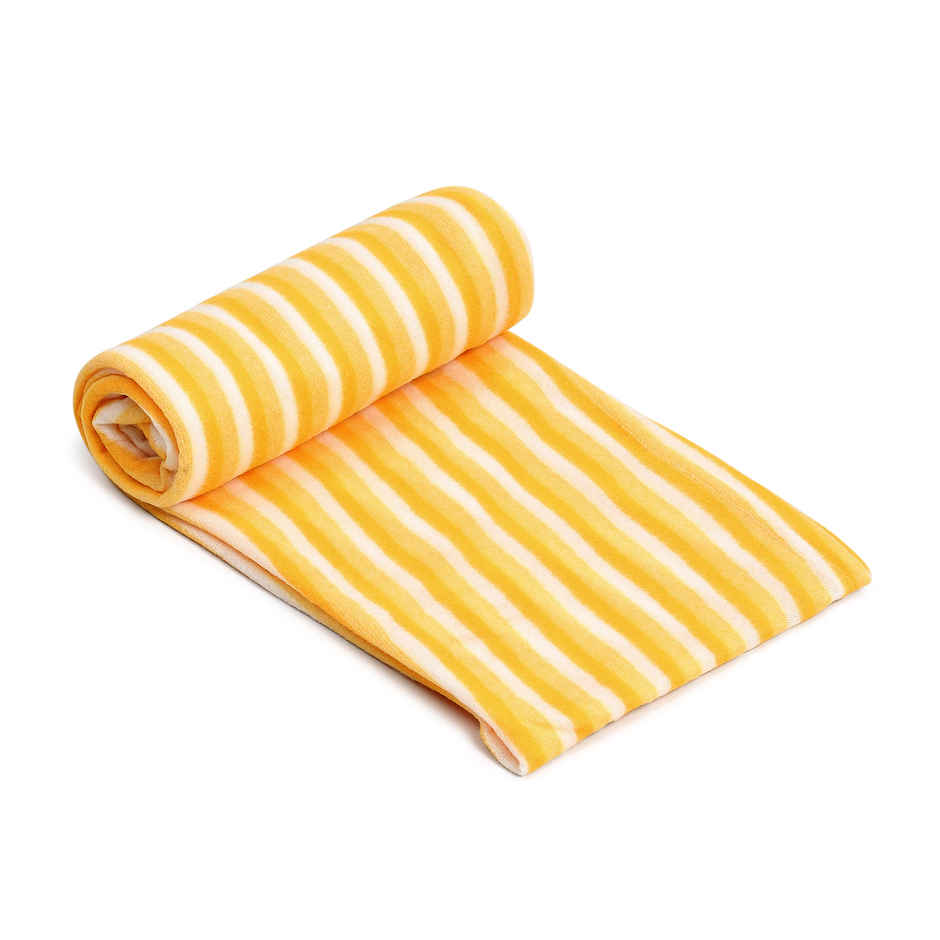 STATUS Polar Fleece | Yellow - 125 cm x 210 cm