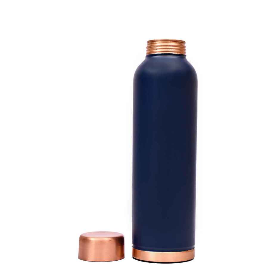 OGGN Copper Water Bottle For Daily & Office Use 950 ml, Blue |Pure Copper