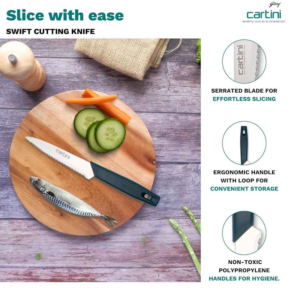 Godrej Cartini Swift Cutting Knife - Teal