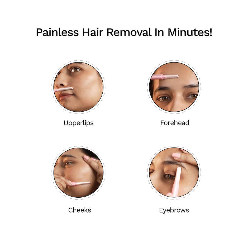 FURR By Pee Safe Dual Head Face Razor | Precise & Safe for All Skin Types