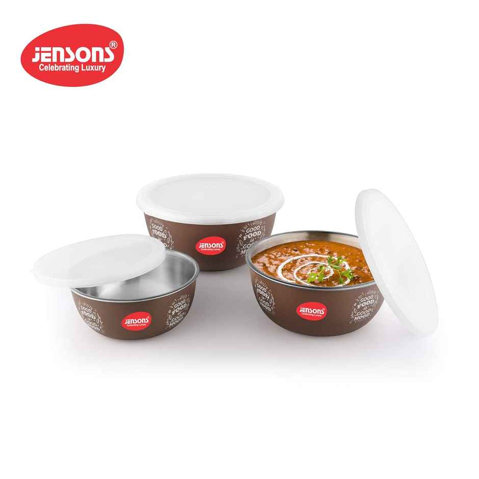 Jenson Flora Container Set | Brown & White