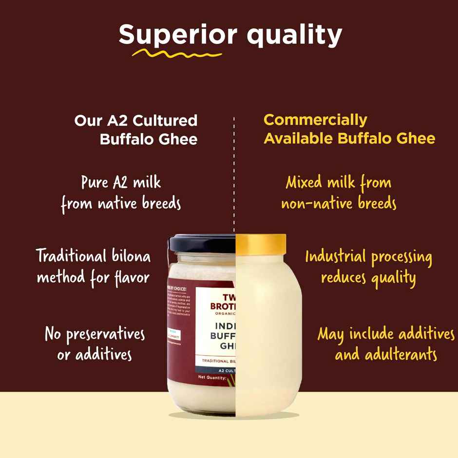 Two Brothers A2 Buffalo Ghee | Jar