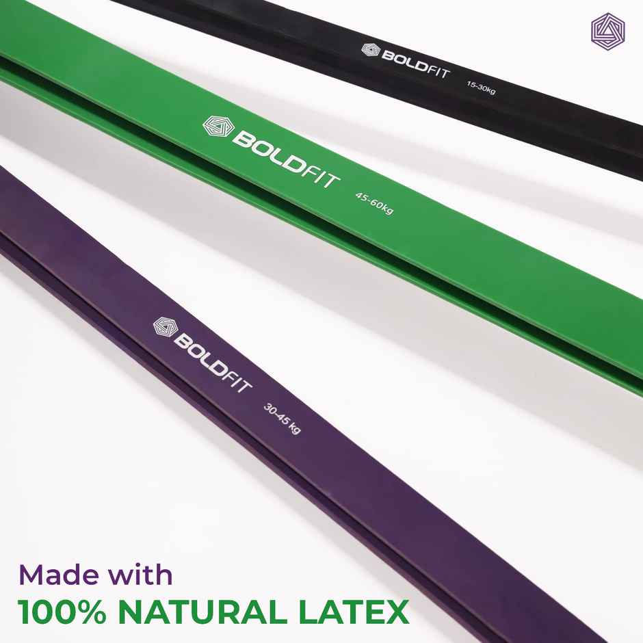 Boldfit Heavy Resistance Band Yellow 3-7 Kg