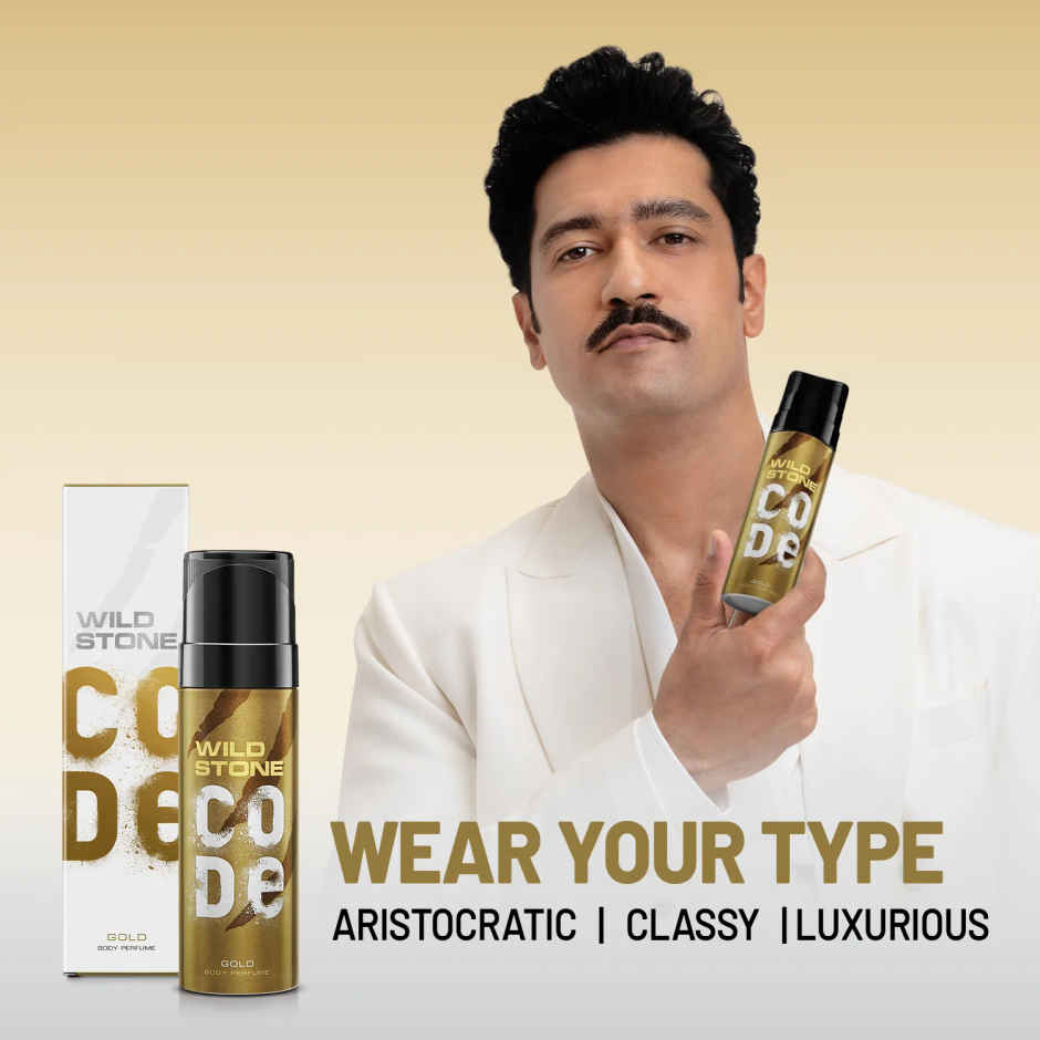 Wild Stone CODE Gold No Gas Deodorant for Men