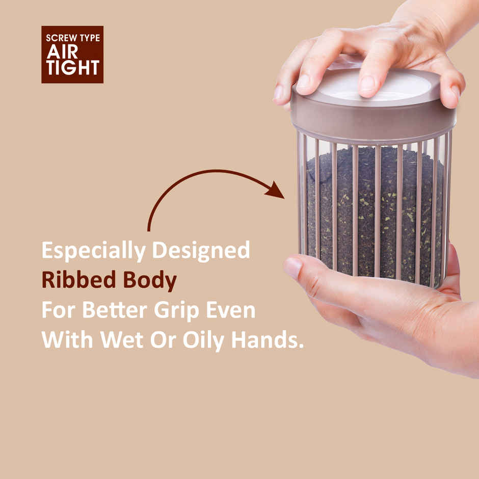 Joyo Better Home Linea Container 1500 ml (3 Pcs Set)- Grey