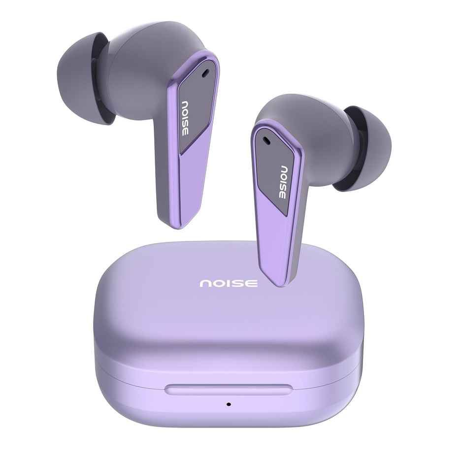Noise N1 Pro TWS Earbuds with Metallic Finish, ANC(Upto 30Db), 60H of Playtime, Dual Pairing, Instacharge, BT V5.3 - Chrome Purple