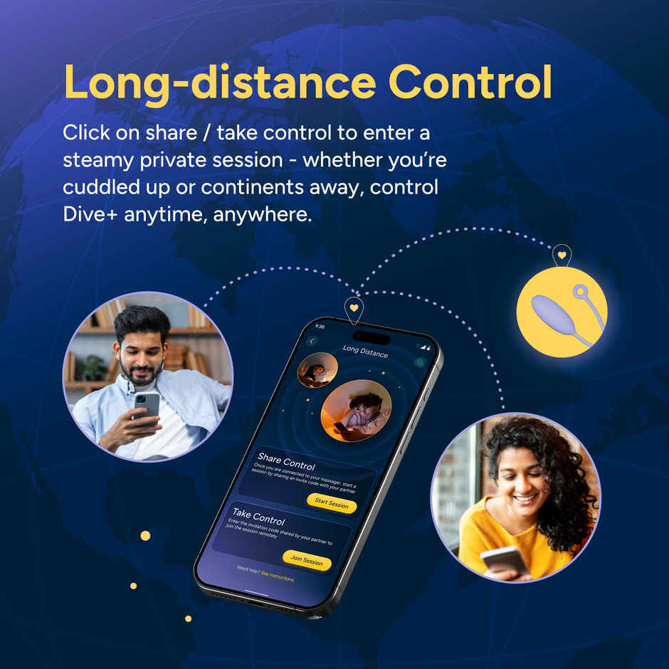 MyMuse Dive plus App Controlled Personal Massager