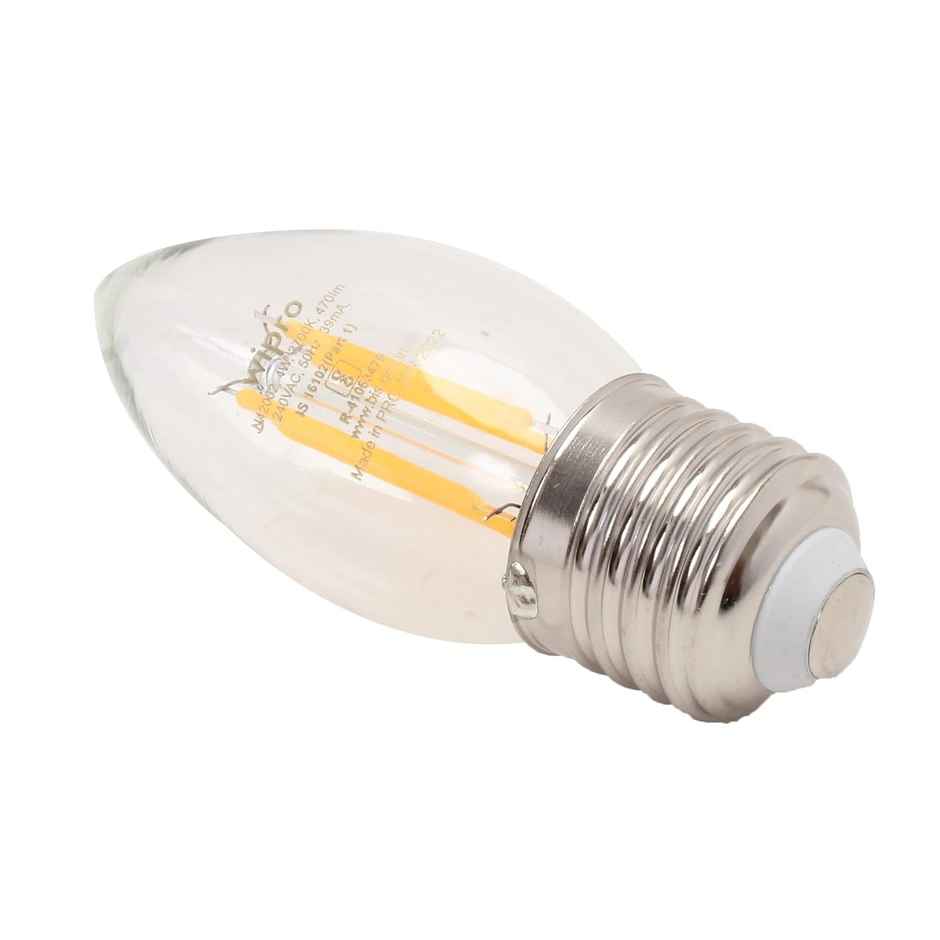 Wipro Garnet 4W Filament Decorative Bulb | E27 Base | Warm White (2700 K)