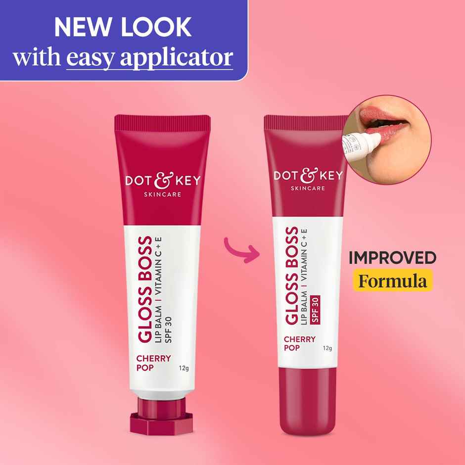 Dot & Key Gloss Boss Tinted Lip Balm SPF 30 Vitamin C + E - Cherry Pop