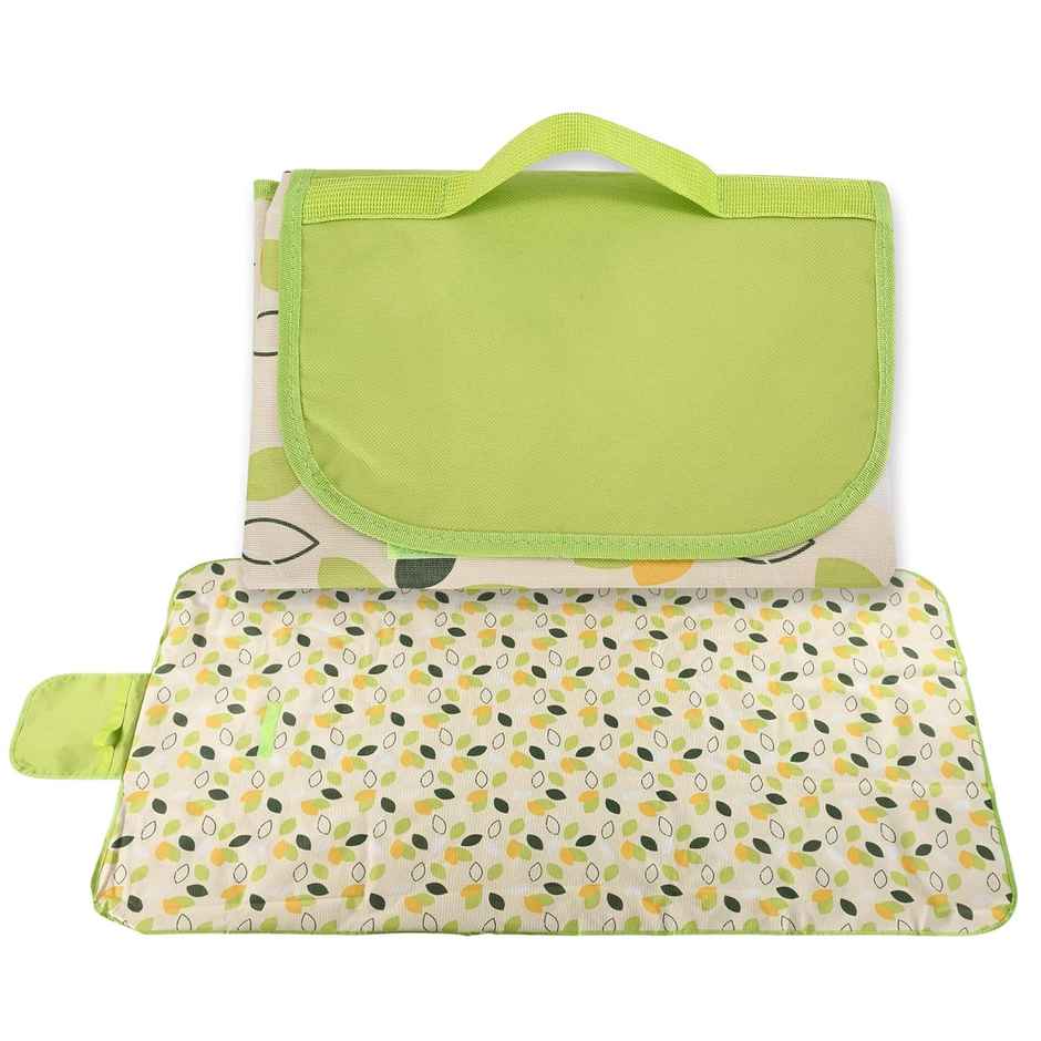 Kuber Industries Foldable Picnic Mat | 100 x 146 cm | Water Resistant Handy Mat | Green