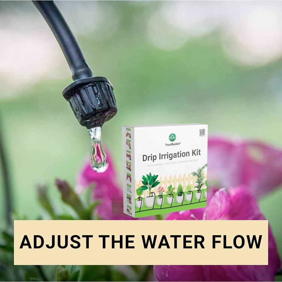 TrustBasket Drip Irrigation Kit | Watering System for Home Garden & Pots - Multicolor