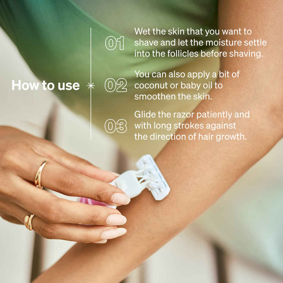 Namyaa Ultra Sensitive Bikini Razor For Women | 3 Blade Precision