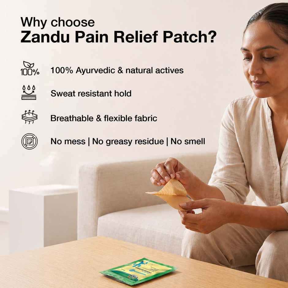 Zandu Ayurvedic Pain Relief Patch (Pack of 5 patches)