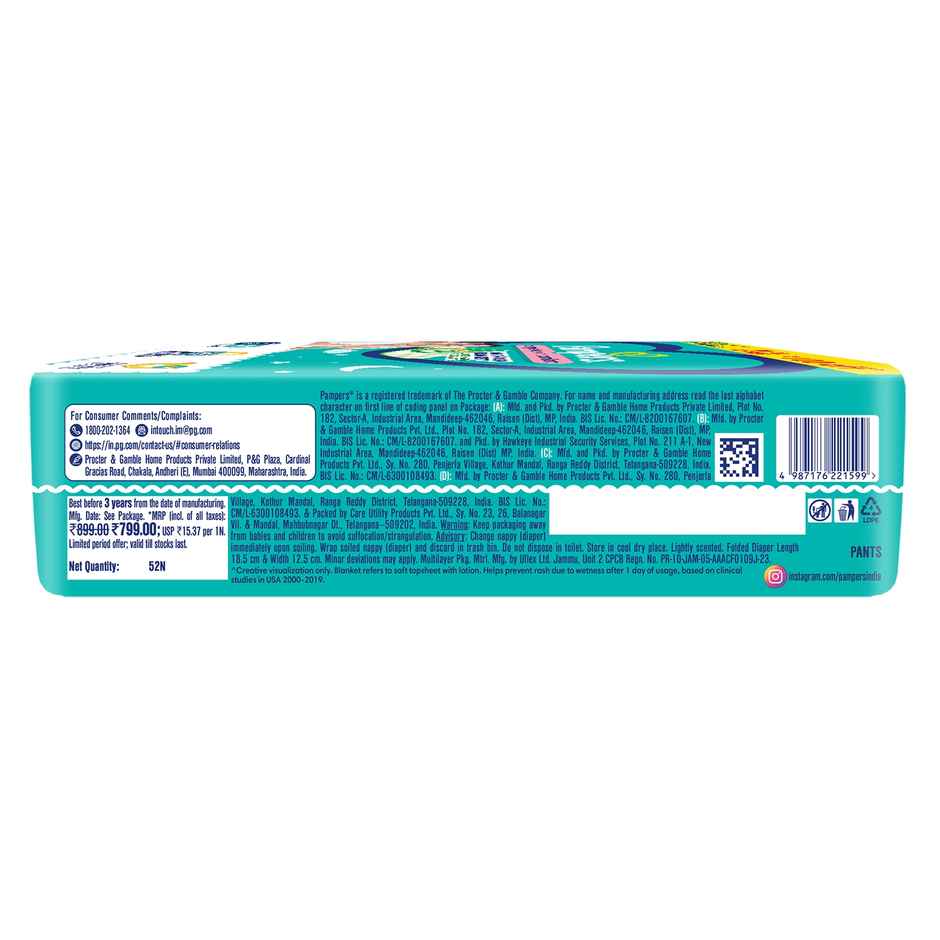 Pampers All Round Protection Pant Style Diaper | S | 52 pcs