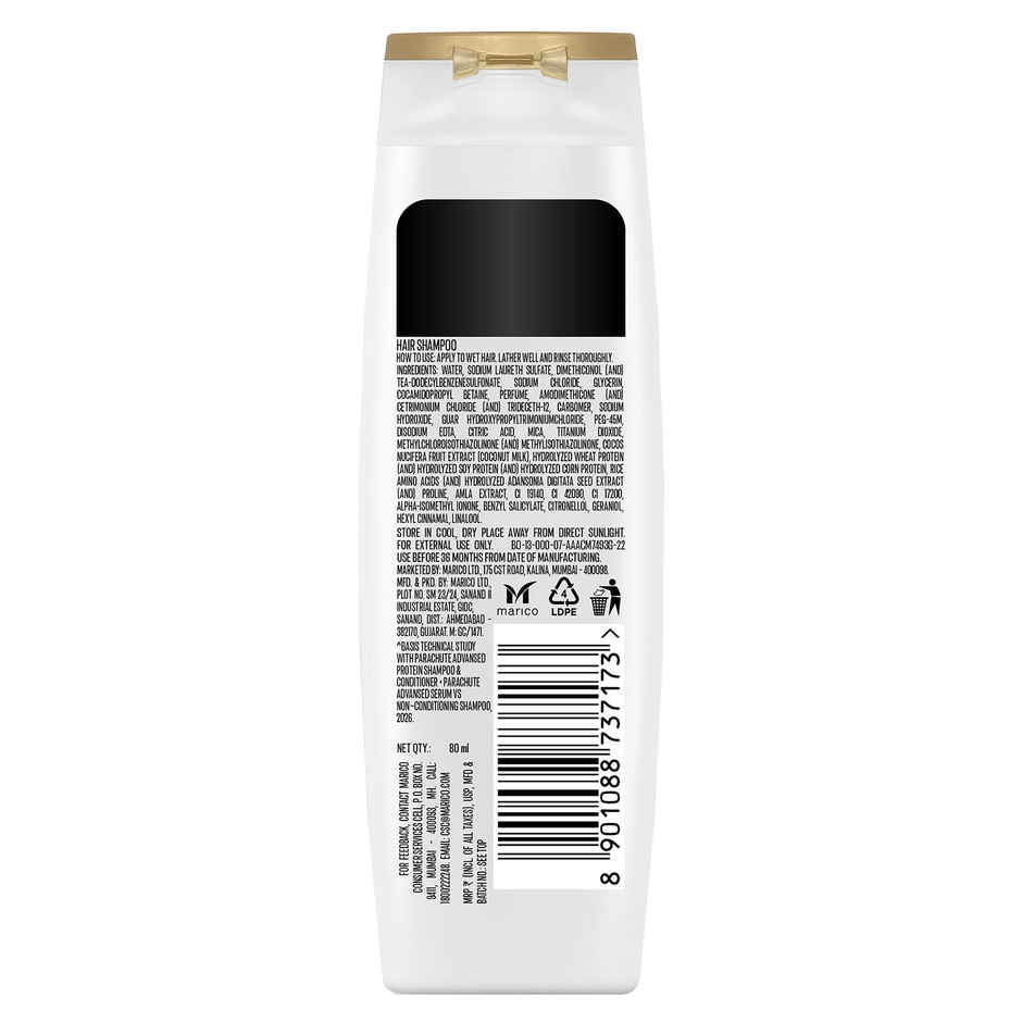 Parachute Advansed Ultra Shine Protein Shampoo | Coconut Milk & Amla | Up to 48hr Shine