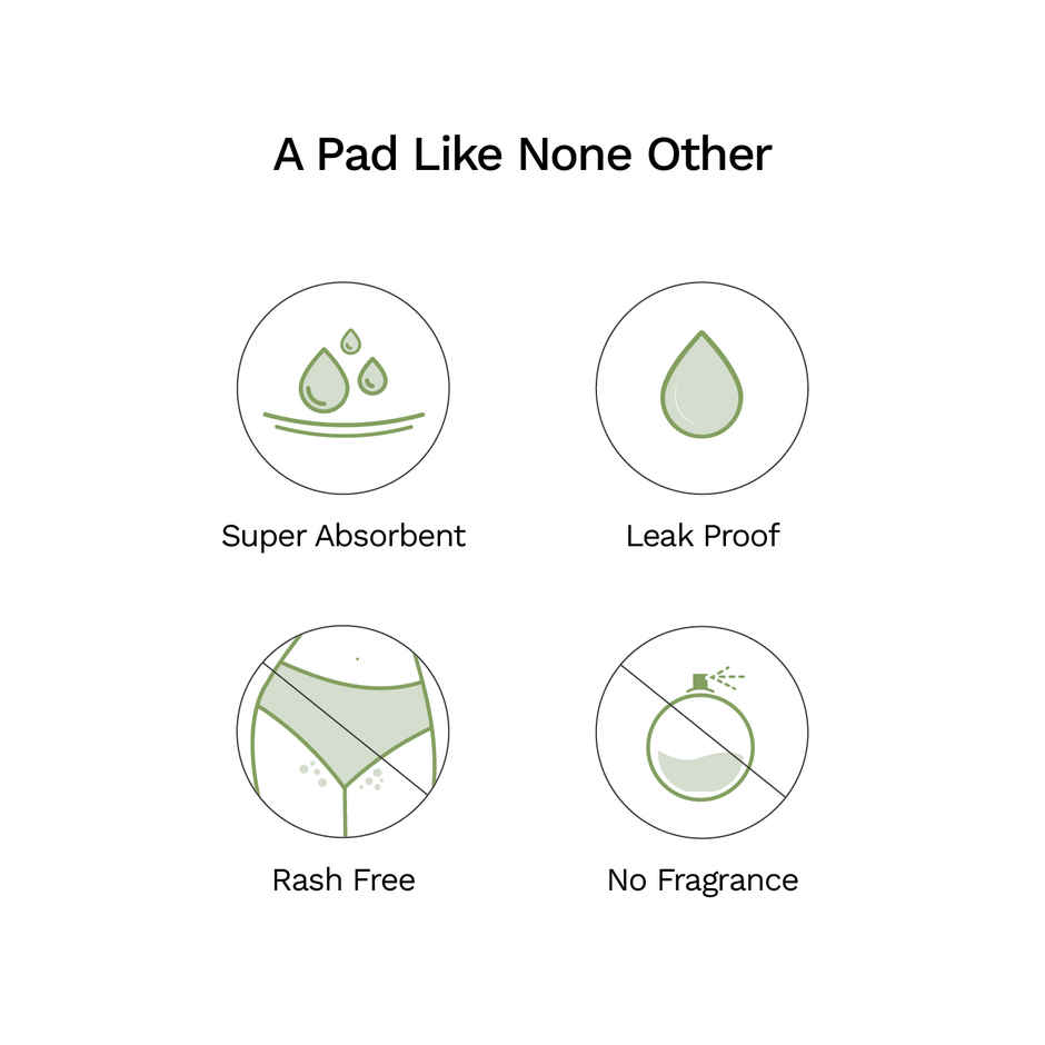 Pee Safe Ultra Thin Rash Free Sanitary Pads - | With Paper Disposal Covers | XXL | 12 pcs