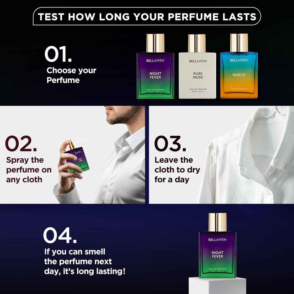 Bella Vita Unisex Night Fever Edp Long Lasting Perfume For Men And Women