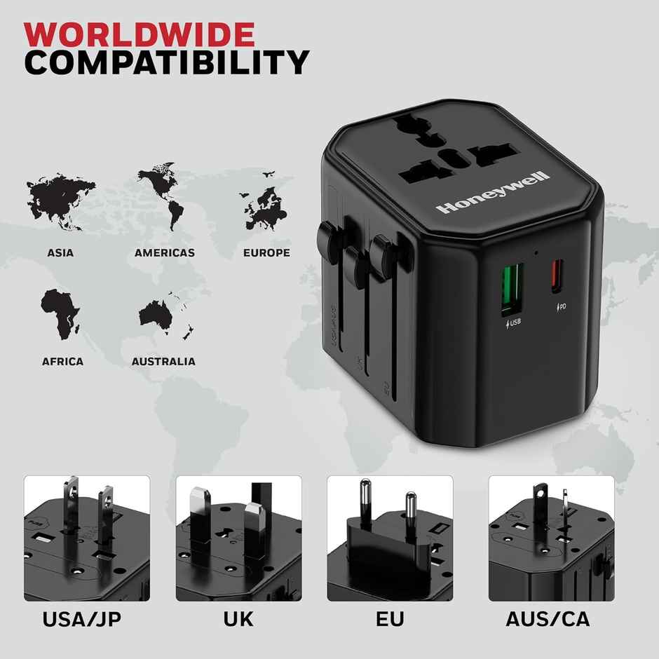 Honeywell Universal World Travel Adapter - 12W