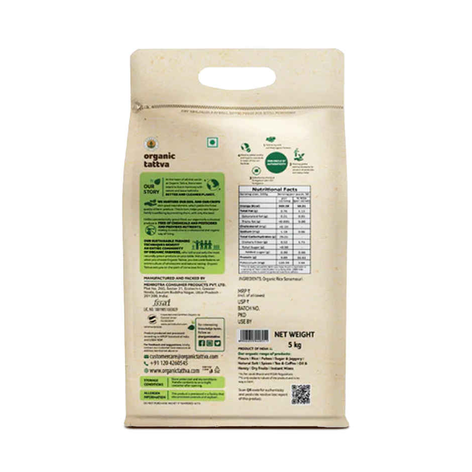 Organic Tattva Organic Sonamasuri White Rice