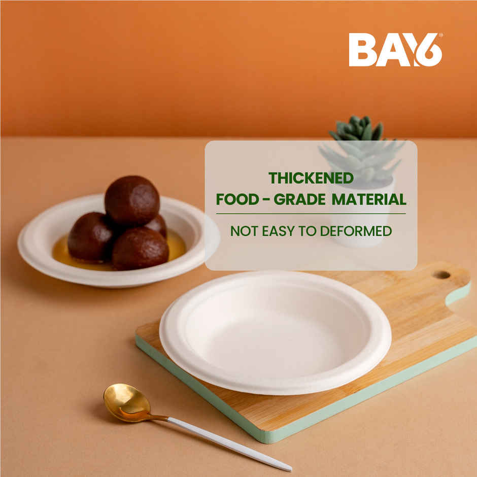 Round Disposable Deep Plate | 6 inch | Pack of 25 | BAY6