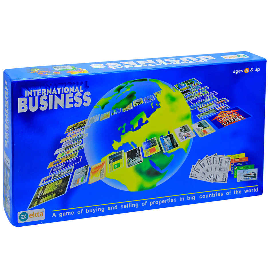 Ekta International Business Board Game, Trade Game of Buying & Selling Banking Mortaging | 5+ Year