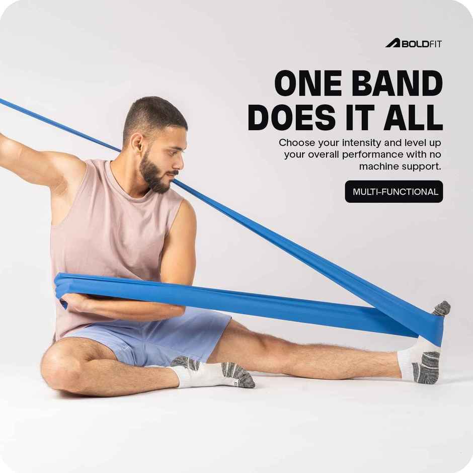Boldfit Resistance Bands For Workout Pilate Bands Red, Blue, Black 3Set