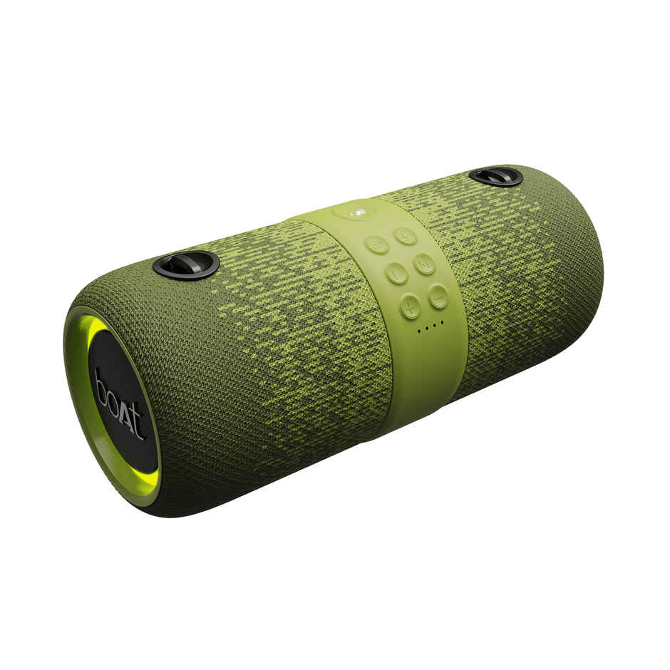 boAt Stone 1200F 14W Bluetooth Speaker With Upto 9 Hours Battery Rgb Leds Ipx7 Green Camo