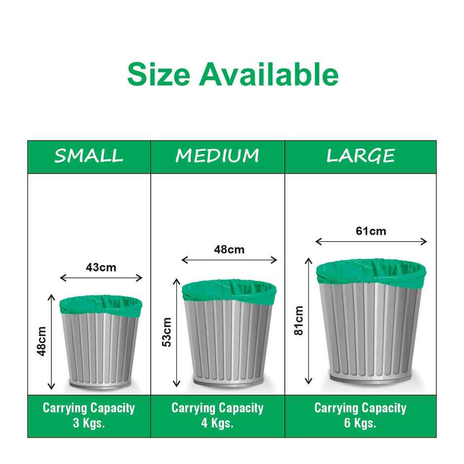 Smart One Garbage Bag Roll Green - Small - 17 x 19 Inch