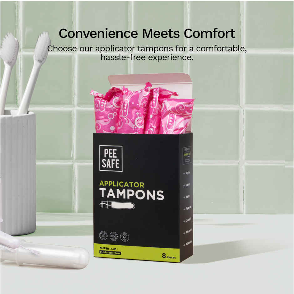 Pee Safe Applicator Tampons Super Plus