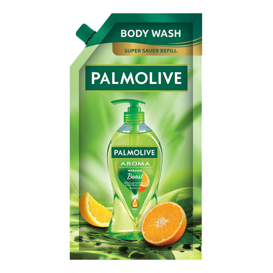 Palmolive Orange Essential Oil & Lemongrass Aroma Morning Boost Body Wash Refill Pack