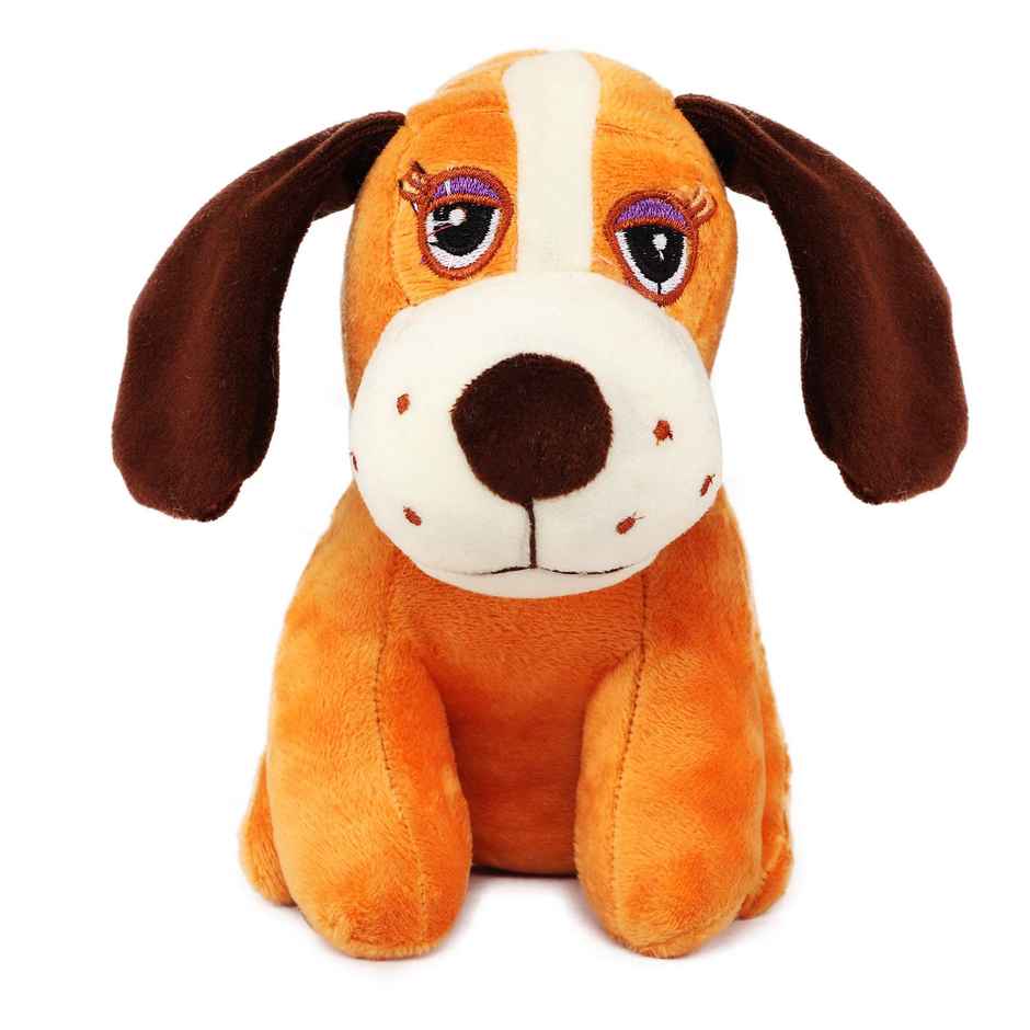 Webby Soft Animal Plush Dalmatian Dog Toy | 20cm | Brown