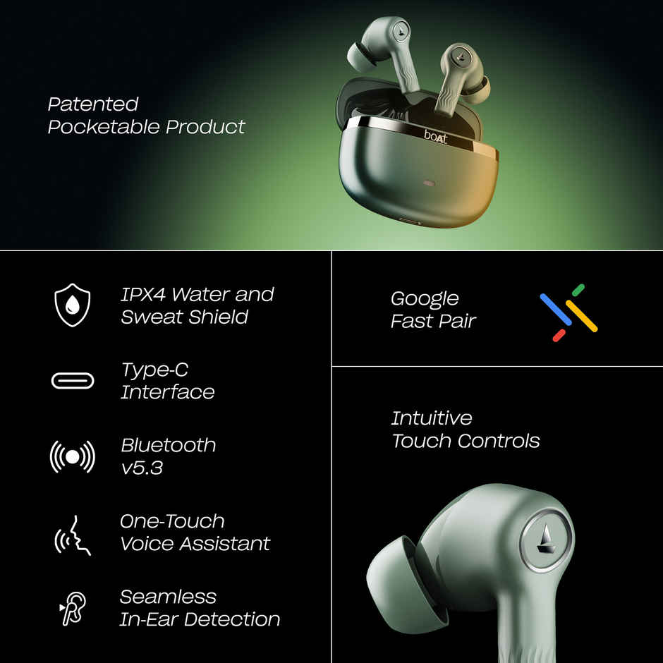 boAt Nirvana Ion Anc Pro W/ Hi-Res Audio With Ldac, Anc, 120 Hrs Playback, Multipoint