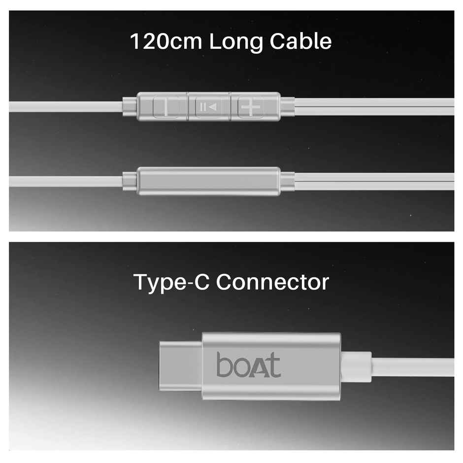 boAt Bassheads 90C Wired Earphones | White