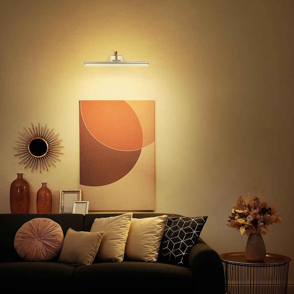 Philips 7-Watts Moonglade Silver Picture Light | Picture Light For Display | Warm White