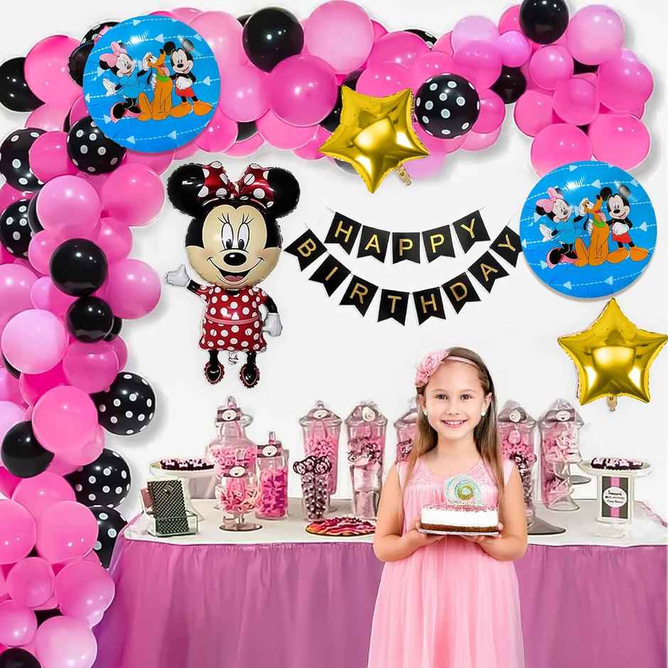 Minnie Theme Birthday Decor With Foil Balloon | Special You