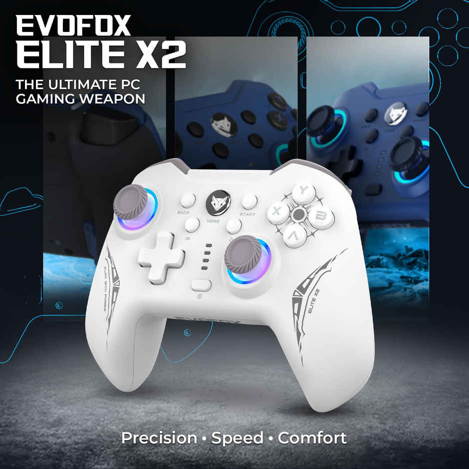 Evofox Elite X2 Wireless Gamepad for PC | White