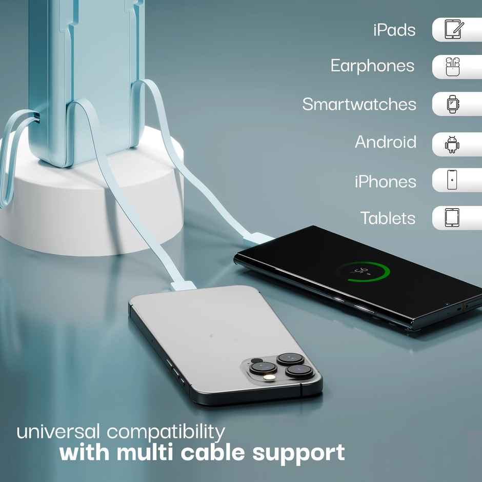 Lifelong AMPCHARGE 20000 mAh 22.5 W CompactPocketSize PowerBank 4 Input/Output Port (LLPBBWA20)