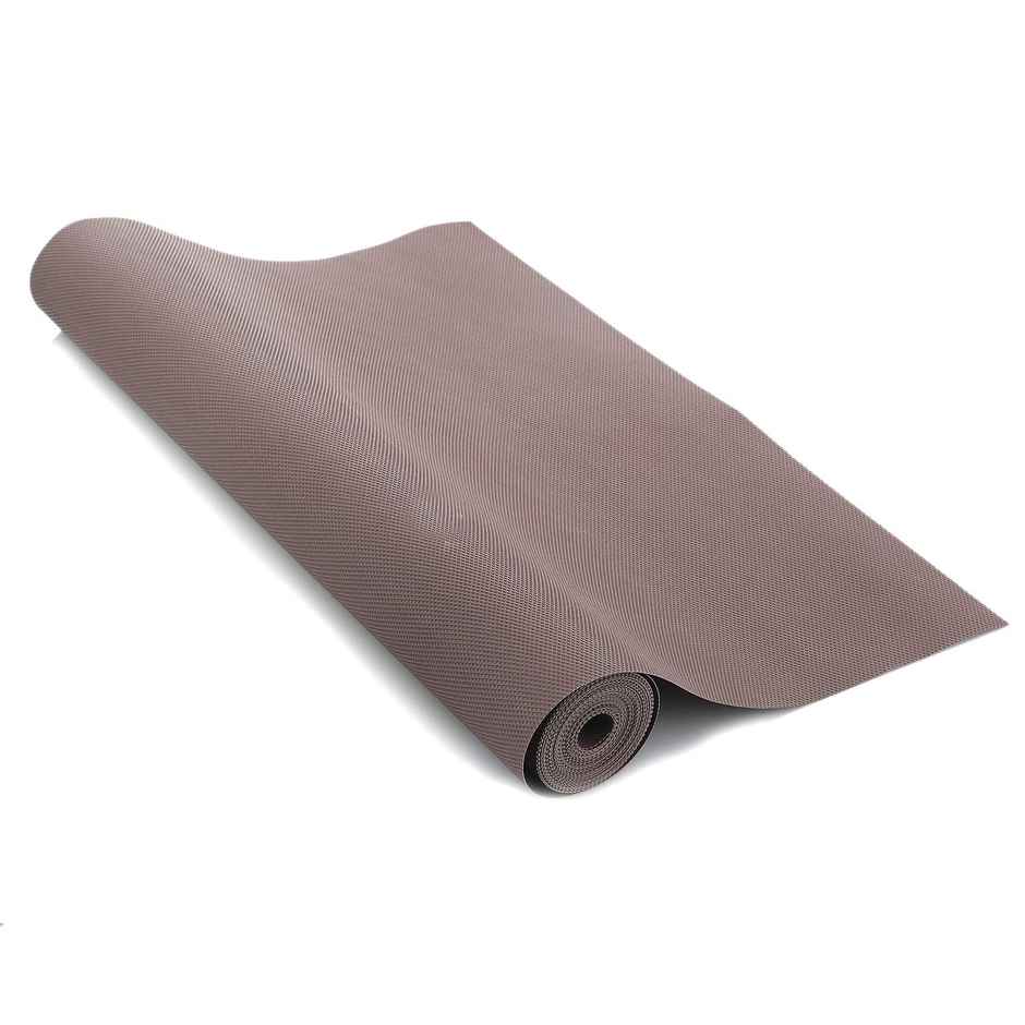 Kuber Industries 1.25 Meter Textured Super Anti-Anti Skid Mats for Drawer | Refrigerator|Brown)