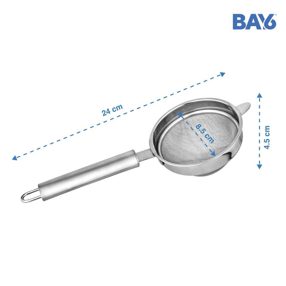 BAY6 Steel Double Mesh Tea/Coffee Strainer