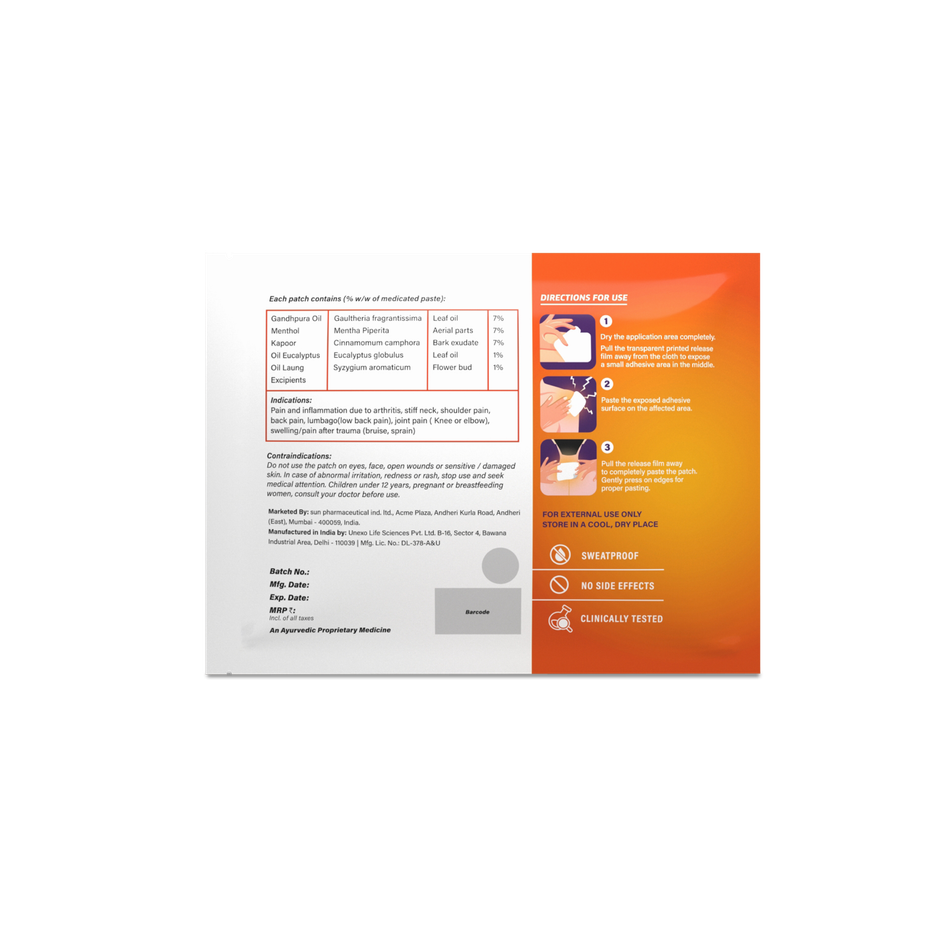 Volini Pain Relief Patch for Body Ache