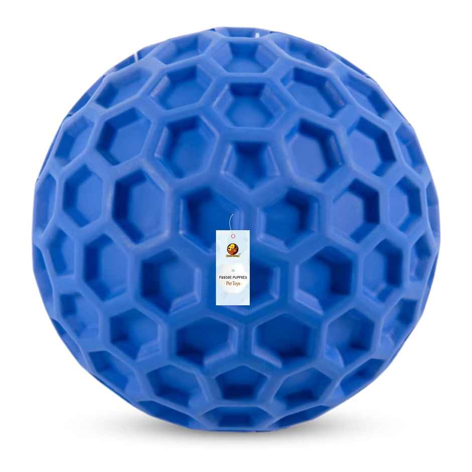 Foodie Puppies Tough Rubber Squeaky Dog Chew Golf Ball