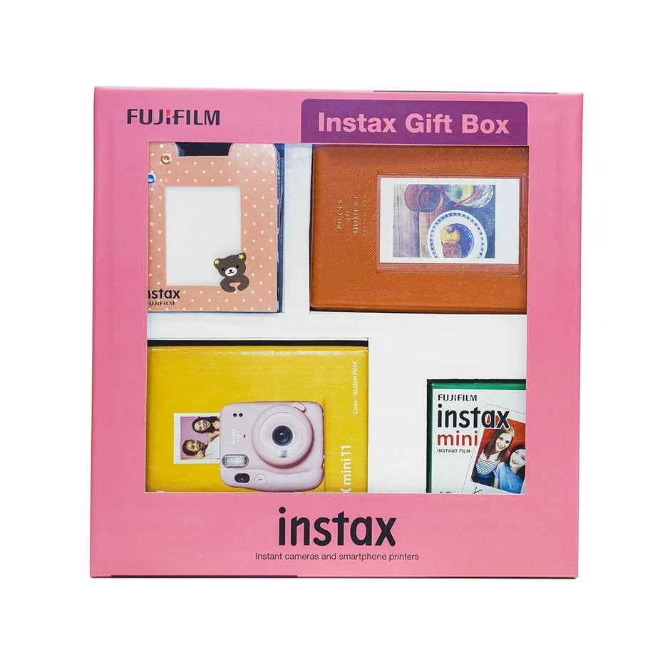 Fujifilm Instax Mini 11 Instant Camera (Sky Blue) Gift Box With 10 Shots