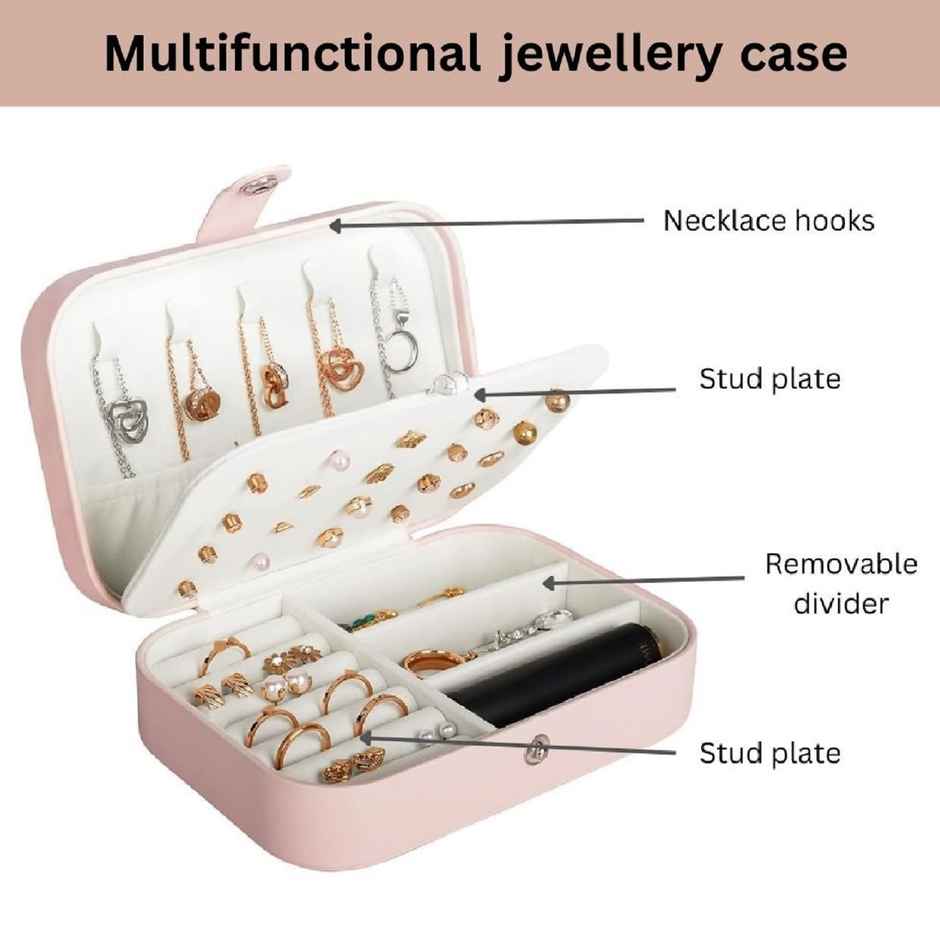 Perpetual Fashion Jewellery Organisers Box PU Leather Storage Case