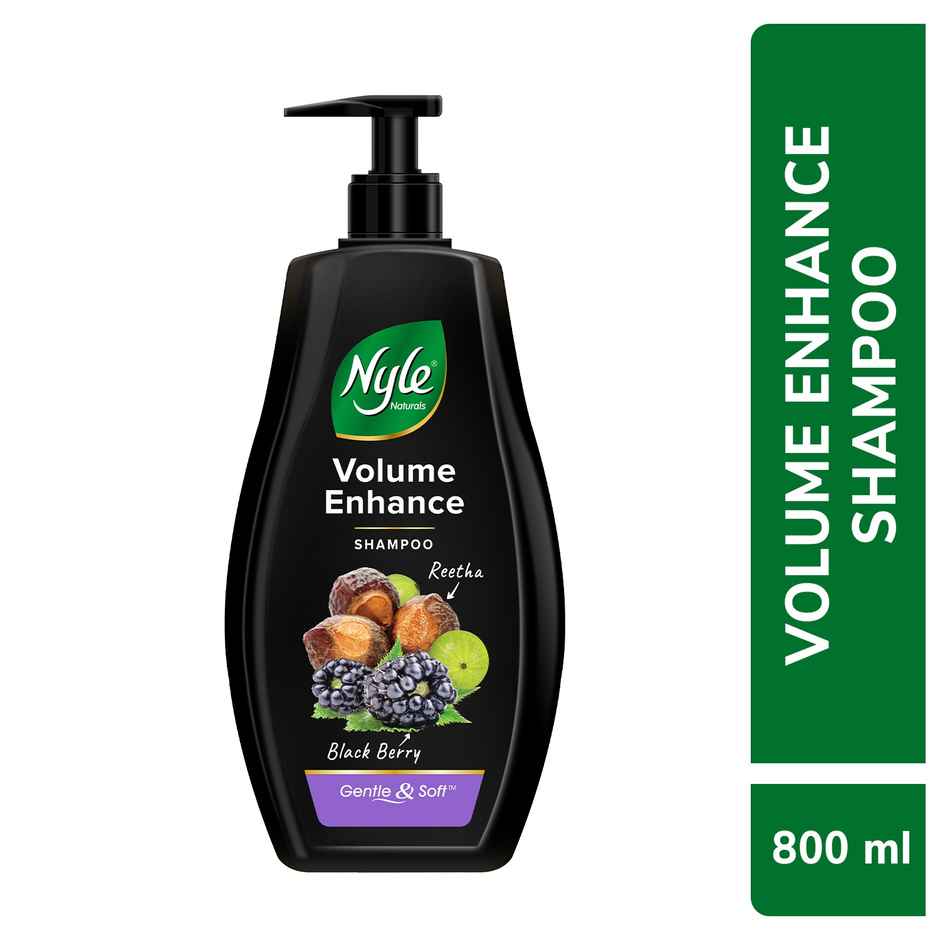 Nyle Naturals Volume Enhance Shampoo With Goodness Of Reetha And Blackberry