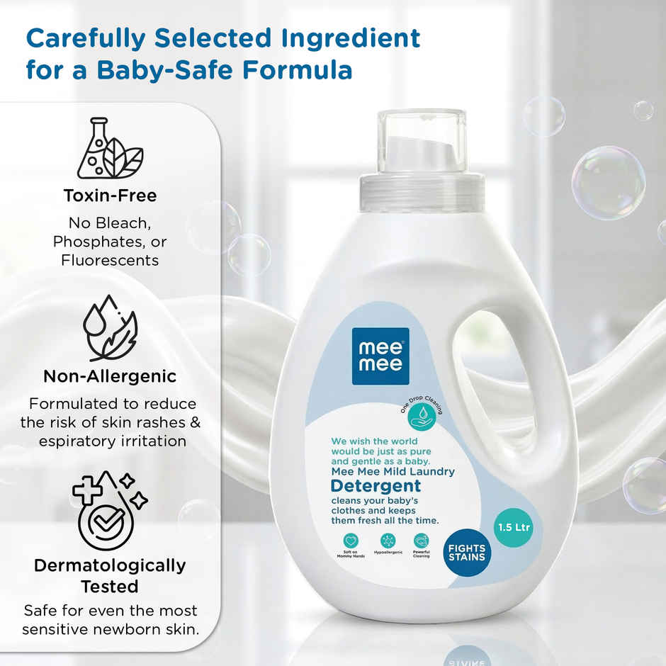 Mee Mee Anti-Bacterial Baby Laundry Detergent - One Drop Cleaning