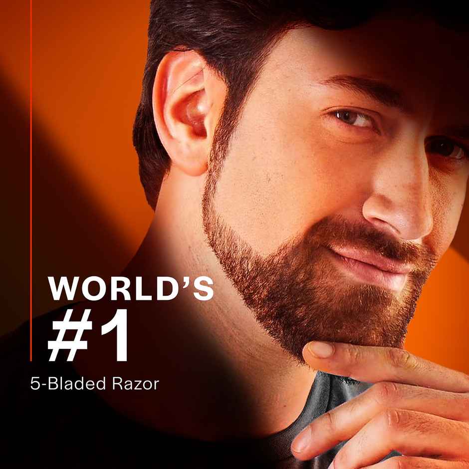 Gillette Fusion Manual Shaving Razor Blades for men (4 Cartridges)