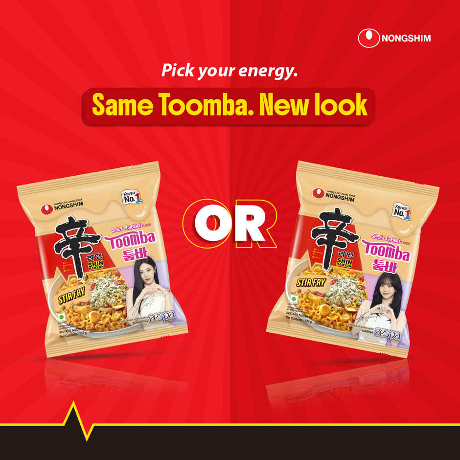 Nongshim Shin Ramyun Stir Fry Toomba - Spicy And Creamy Flavour