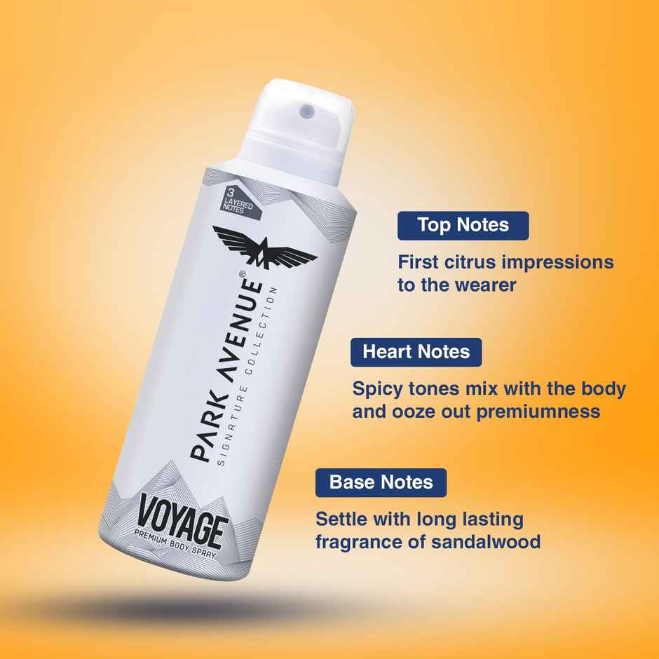 Park Avenue Signature Voyage Deodorant Perfume For Men Fresh Long Lasting Fragrance
