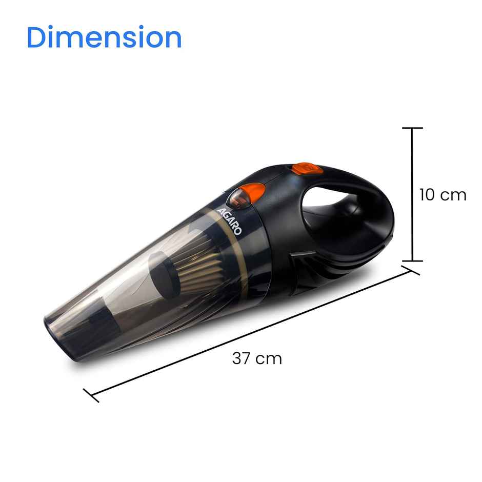 Agaro Car Vacuum Cleaner, Portable, Handheld,12V Dc /110W, 4.5Kpa Power Socket, 14.7Ft Long Cord